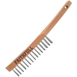 Faithfull FAI5802F Lightweight Scratch Brush, Two Row
