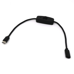 USB-C Cable with On/Off Switch for Raspberry Pi 4