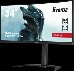 GCB3481WQSU-B1 86.4-cm curved monitor, UWQHD, USB, speakers