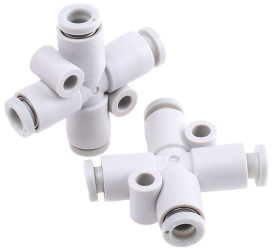 Złączka pneumatyczna Wciskane 4 mm Wciskane 4 mm SMC Adapter krzyżakowy do rur