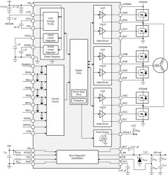 102-V max 3-phase smart gate driver with buck regulator