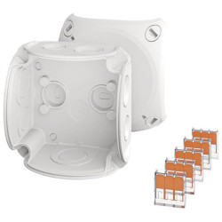 Hensel 62000442 Junction Box Push-Fit Sealable 84x84x55mm 1 piece