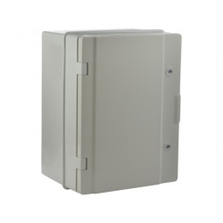 Szafka hermetyczna IP65 rozdzielnica plastikowa 310x410x230mm z płytą montażową szara nieprzezroczysta