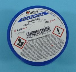 Sn60Pb40 SW-26 Q 1,50 100g CYNEL SPOIWO