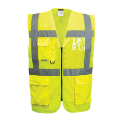 Hi-Vis Yellow Vest Madrid Executive Mesh