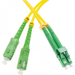 Patchcord światłowodowy FO SM LC/APC-SC/APC duplex 9/125 1m WAVE OPTICS