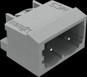 231-432/001-000 Pin header angled, 2-pole, RM 5,0 mm