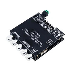 Moduł wzmacniacza audio ZK-TB21H Bluetooth 5.1 2.1 kanałowy, wielowejściowy AUX USB, wsparcie dla subwoofera z chipem TPA3116D2,