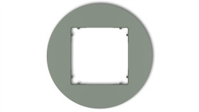Mini Ramka Uniwersalna Pojedyncza Okrągła Z Tworzywa Szałwiowy 61Mrto-1