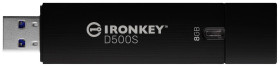 Kingston IronKey D500S Pendrive USB 8 GB czarny IKD500S/8GB USB 3.2 Gen 1