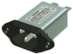 Gniazdo zasilające IEC z filtrem przeciwzakłóceniowym 8A EPCOS Montaż na śrubę