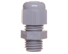 Dławnica kablowa poliamidowa M12 IP68 HELUTOP HT-M12 ciemnoszara 93923