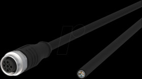 142MFA20010 Sensor cables, M12, 4-pin, coupling &gt; open end, 1 m