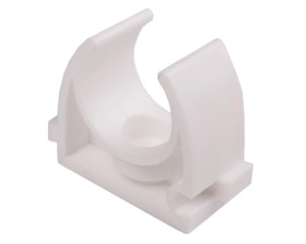 Uchwyt otwarty do rur gładkich U 20 biały 68037 /100szt./