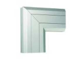 Simon Connect Kąt płaski opadający do kanału Cablomax 130x55mm 90 stopni aluminium TKA021110-8