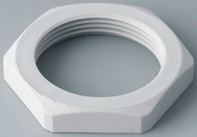 Counter nut, M32 x 1.5, PA, light gray, C2332117