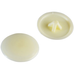 ForgeFix FPPCC3 Pozi Compatible Cover Cap Cream No.6-8 Forge Pack 50