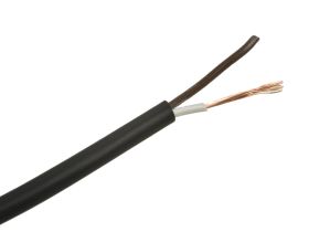 Przewód; do transmisji danych; Technotronik; LIYY; 2x0,14mm2; linka; Cu; czarny; PVC; okrągły; 300V; zwój 200m; Technokabel; RoH