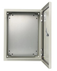 Hermetyczna obudowa metalowa AWOH304015 IP66 z płytą montażową