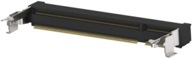 DIMM socket, 200 pole, pitch 0.6 mm (6.2 mm), copper alloy, gold plated for memory module, 1827341-4