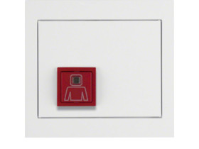 BERKER K.1 System przywoławczy przycisk przywołania z ramką biały połysk 52067009 HAGER