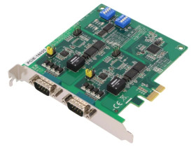 PCIE-1602C-AE 2-portowa RS-232/422/485 Karta komunikacyjna PCIe z izolacją
