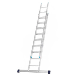 Drabina wysuwana, do 150kg, 2l. stopni: 9, maks. długość: 3970mm, materiał: Aluminium, waga: 12.3kg