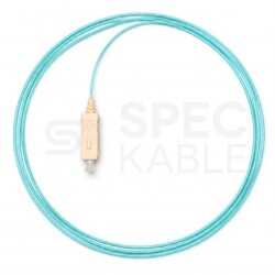 Pigtail światłowodowy MM SC/UPC OM3 bezhalogenowy LSOH aqua 2m NEKU