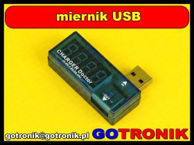 Miernik napięcia i prądu USB AK306B
