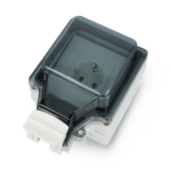 Tuya - zewnętrzne gniazdko z pomiarem energii IP67 260V - ZigBee - RTX SET_HZPEW_IP
