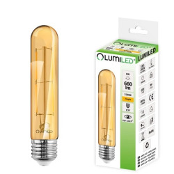 Żarówka LED E27 T30 6W = 50W 660lm 2200K Ciepła 360 Filament LUMILED