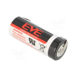 Bateria EVE-ER18505/CNR / LS17500 3,6V litowa 50,5x18,7mm z blaszkami do lutowania