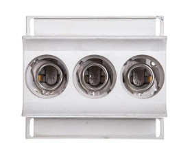 Gniazdo bezpiecznikowe na szynę 3P 16A D01 400V DIN D0 3168/3 D01/E14 LD01K16-3AS