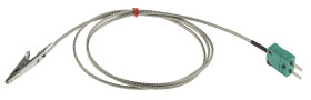 Termopara z zaciskiem krokodylkowym K długość 1m -50 → +250°C Wtyk miniaturowy RS PRO