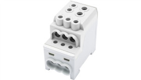 Blok Rozdzielczy - Dystrybucyjny Al/Cu Sdb 200 (80030) Simblock Szary 81602002