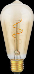 LS276425022 E27 LED lamp, 2.9 W, 250 lm, 2200 K, gold, filament, dimmable