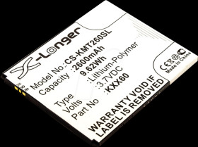 10323 Smartphone battery for Kazam devices, Li-Po, 2600 mAh