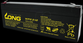 WP 2,2-12 Maintenance-free rechargeable lead-fleece battery, 2.2 Ah, 12 V