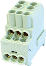 Blok rozdzielczy - dystrybucyjny Al/Cu SDB 100 (80010) SIMBLOCK szary 81601002