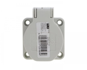 Gniazdo SCHUKO 16A 230V IP54 tylne szare 105-0gs