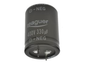 Kondensator; elektrolityczny; SNAP-IN; 330uF; 400V; LHS; LHS2G331M3040; 20%; fi 30x40mm; 10mm; przewlekany (THT); luzem; -25...+