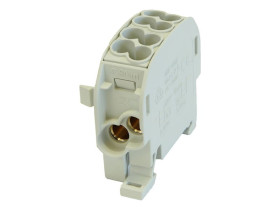 Blok rozdzielczy odgałęźny 1-biegunowy 80110 TH35 szary SCB 25-Cu SIMBLOCK 81503002 SIMET