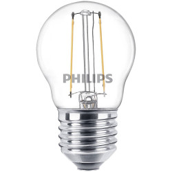 Philips 76329900 LED Teardrop 2W E-27 Warm White 4.5 x 7.8 cm