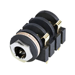 Rean NYS2152G AV 6.35mm Audio Jack Socket 3-Pins 1pc