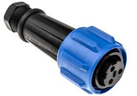 Złącze wielostykowe przemysłowe 3-pinowe Montaż na kablu Gniazdo Bulgin