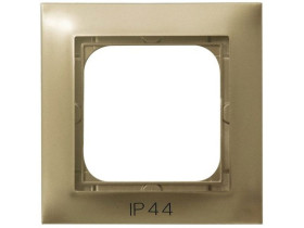 IMPRESJA METALIK Ramka 1 pojedyncza do wyłączników IP44 złoty metalik RH-1Y/28 OSPEL