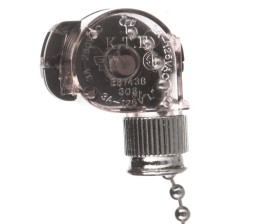 Wyłącznik pociągany z łańcuszkiem srebrny WC-1/SREBRNY