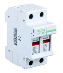 Podstawa bezpiecznikowa PV z kontrolką 2P 10x38mm 32A 1000V DC / Gacia