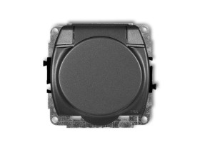 TREND Gniazdo hermetyczne z uziemieniem (klapka grafitowa przesłony torów prądowych) grafitowy 11GPB-1zp KARLIK