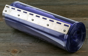 KURTYNY PASKOWE PVC dł: 4m szerokość: 400mm grubość: 4mm Wyczyść PVC RS PRO Przemysłowe